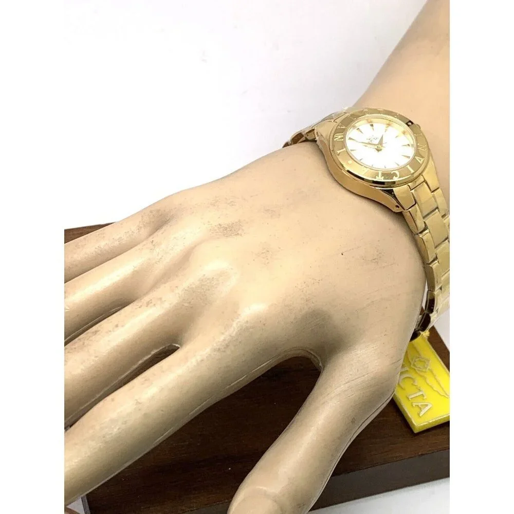 Invicta Women's Watch 39843 Wildflower Mother of Pearl Dial Gold Steel 2…